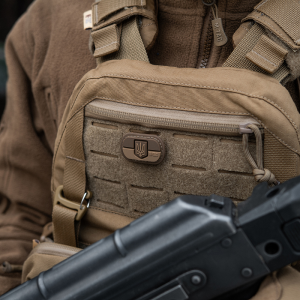 M-TAC MOLLE PATCH ПРАПОР УКРАЇНИ З ГЕРБОМ PVC COYOTE