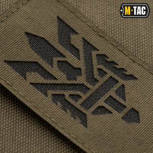 M-TAC НАШИВКА ТРИЗУБ (СТИЛІЗАЦІЯ) LASER CUT ВЕРТИКАЛЬНА RANGER GREEN/BLACK
