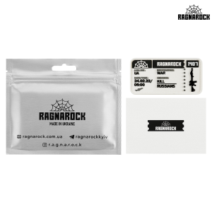 RAGNAROCK НАШИВКА TICKET TO THE WAR WHITE