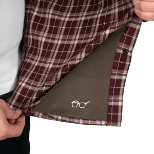 CAMO-TEC РУБАШКА БУРЕВІЙ LOGO TAN BURGUNDY CHECK 9307