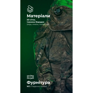 БАЛІСТИКА АНТИТЕПЛОВІЗІЙНИЙ ПОНЧО-ПЛАЩ ЧУГАЙСТЕР GEN 2 МУЛЬТИКАМ 11033010401