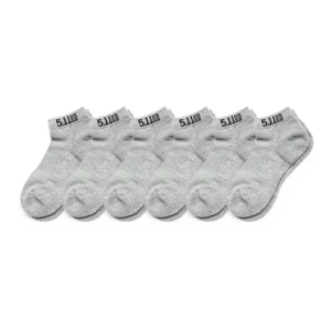 5.11 НОСКИ PT-R BASIC ANKLE SOCKS 6 ПАР HEATHER GREY 10047-016