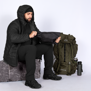 CAMO-TEC ЛЕГКИЙ ПУХОВИК STORM HOOD 3.0 BLACK 9393