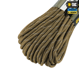 M-TAC ПАРАКОРД 550 MIL-SPEC COYOTE REFLECTIVE 30М