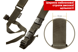 FRAG ЗБРОЙОВИЙ ТРЬОХТОЧКОВИЙ РЕМІНЬ З АНТАБКОЮ QD OLIVE