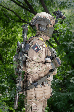 FRAG ЗБРОЙОВИЙ ТРЬОХТОЧКОВИЙ РЕМІНЬ З АНТАБКОЮ QD OLIVE