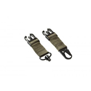 FRAG ЗБРОЙОВИЙ ОДНОТОЧКОВИЙ РЕМІНЬ З АНТАБКОЮ QD І КАРАБІНОМ MAX OLIVE