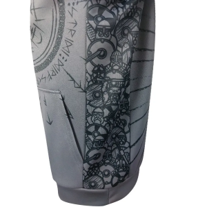 KRAMATAN TACTICAL DESIGN ХУДИ RUNIC ТРИЗУБ GREY