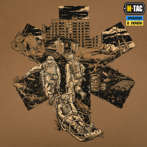 M-TAC ФУТБОЛКА БОЙОВОГО МЕДИКА 3 ОШБР COYOTE BROWN