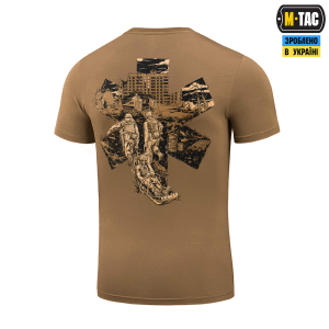 M-TAC ФУТБОЛКА БОЙОВОГО МЕДИКА 3 ОШБР COYOTE BROWN