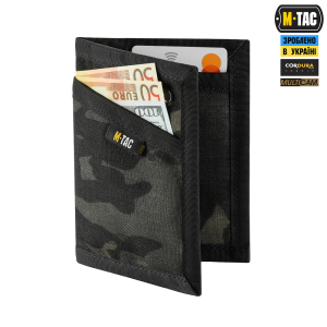 M-TAC ГАМАНЕЦЬ TACTICAL WALLET ELITE MULTICAM BLACK
