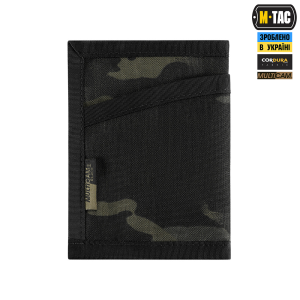 M-TAC ГАМАНЕЦЬ TACTICAL WALLET ELITE MULTICAM BLACK