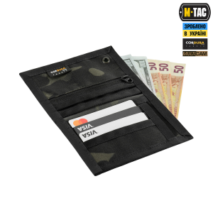 M-TAC ГАМАНЕЦЬ TACTICAL WALLET ELITE MULTICAM BLACK