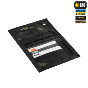 M-TAC ГАМАНЕЦЬ TACTICAL WALLET ELITE MULTICAM BLACK