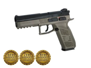ASG ПИСТОЛЕТ CZ P-09 GAS BLOW BACK DUAL TONE FDE BLACK 33792