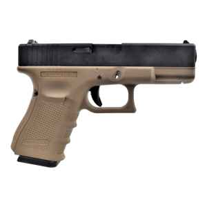 WE ПИСТОЛЕТ GLOCK 19 GEN4. METAL GREEN GAS BLK/TAN HS2039
