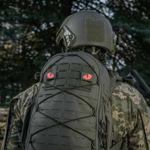 M-TAC НАШИВКА TIGER EYES LASER CUT (ПАРА) RANGER GREEN/RED/GID