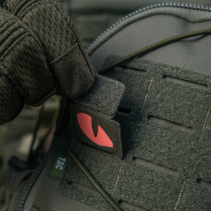 M-TAC НАШИВКА TIGER EYES LASER CUT (ПАРА) RANGER GREEN/RED/GID