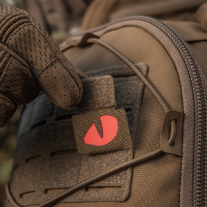 M-TAC НАШИВКА TIGER EYES LASER CUT (ПАРА) COYOTE/RED/GID