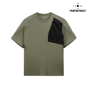PHANTOM PROJECT/M-TAC ФУТБОЛКА ZIPPER COMBO COTTON NYLON LIGHT OLIVE
