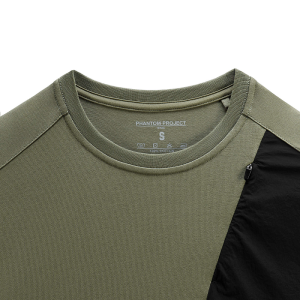 PHANTOM PROJECT/M-TAC ФУТБОЛКА ZIPPER COMBO COTTON NYLON LIGHT OLIVE