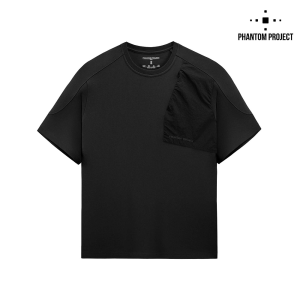 PHANTOM PROJECT/M-TAC ФУТБОЛКА ZIPPER COMBO COTTON NYLON BLACK