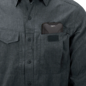 HELIKON-TEX СОРОЧКА DEFENDER MK2 GENTLEMAN ДОВГИЙ РУКАВ MELANGE BLACK/GREY KO-DGM-PO-0119Z