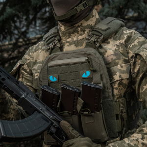 M-TAC НАШИВКА TIGER EYES LASER CUT (ПАРА) RANGER GREEN/BLUE/GID