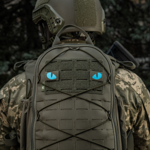 M-TAC НАШИВКА TIGER EYES LASER CUT (ПАРА) RANGER GREEN/BLUE/GID