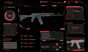 D-BOYS СТРАЙКБОЛЬНИЙ ПРИВІД АК-74 BLACK METAL HS2744