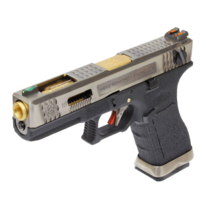 WE ПИСТОЛЕТ GLOCK 18 FORCE T3 METAL GREEN GAS HS2554