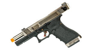WE ПИСТОЛЕТ GLOCK 18 FORCE T7 METAL GREEN GAS HS2037