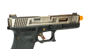 WE ПИСТОЛЕТ GLOCK 18 FORCE T7 METAL GREEN GAS HS2037