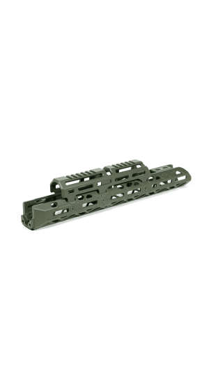 КРУК ЦЕВЬЕ ДЛЯ АК ДОЛГОЕ С КРЕПЛЕНИЕМ И ДЛИННЫМ ВЕРХНИМ МОСТКОМ M-LOK GREEN 120011302