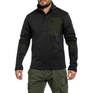 MIL-TEC ТЕРМОРЕГЛАН THERMO-FLEECE ZIP PULLOVER BLACK 10817002