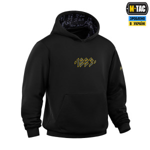 M-TAC КОФТА HOODIE 1223 EMBROIDERY COTTON HARD BLACK