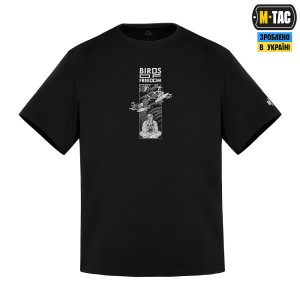 M-TAC ФУТБОЛКА BIRDS OF FREEDOM COTTON HARD BLACK