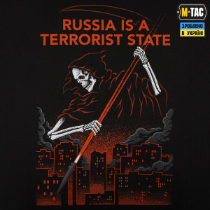 M-TAC ФУТБОЛКА RUSSIA IS A TERRORIST STATE COTTON HARD BLACK