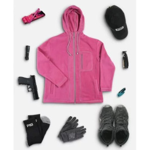 P1G-TAC КУРТКА ЖЕНСКАЯ ФЛИСОВАЯ ''PINK'' FUCHSIA UA281-29996-FK
