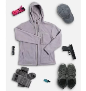 P1G-TAC КУРТКА ЖЕНСКАЯ ФЛИСОВАЯ ''PINK'' IRON GREY UA281-29996-IG