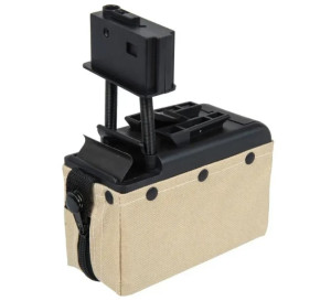 A&K МАГАЗИН СТРАЙКБОЛЬНЫЙ МЕХАНИЧЕСКИЙ ELECTRIC BOX FOR M249 TAN 34082