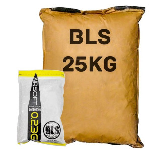 BLS ШАРЫ ДЛЯ СТРАЙКБОЛА 0.23 25КГ - 108750 ШТ WHITE