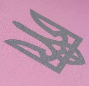 P1G-TAC ФУТБОЛКА С ПРИНТОМ ТРИЗУБ LOGO LIGHT PINK