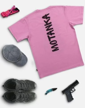 P1G-TAC ФУТБОЛКА С ПРИНТОМ MOTANKA LIGHT PINK