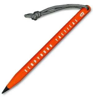 ECOPYBOOK TACTICAL КАРАНДАШ ALL-WEATHER SURVIVAL SERIES PENCIL ORANGE