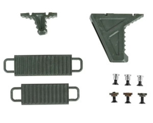 JJ AIRSOFT РУКОЯТКА ПЕРЕНОСА ОГНЯ A-1392 FRONT GRIP OF THE HAND STOP TYPE FOR KEYMOD/M-LOK OLIVE