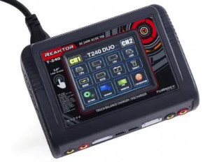 TURNIGY ЗАРЯДНИЙ ПРИСТРІЙ REAKTOR T240 LIHV AC/DC 1-6S 10A 2 X 150W TOUCH SCREEN CHARGER 34990