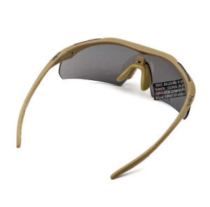 WILEY X ЗАЩИТНЫЕ ОЧКИ VAPOR 2.5 GREY/CLEAR/LIGHT RUST TAN FRAME 18271
