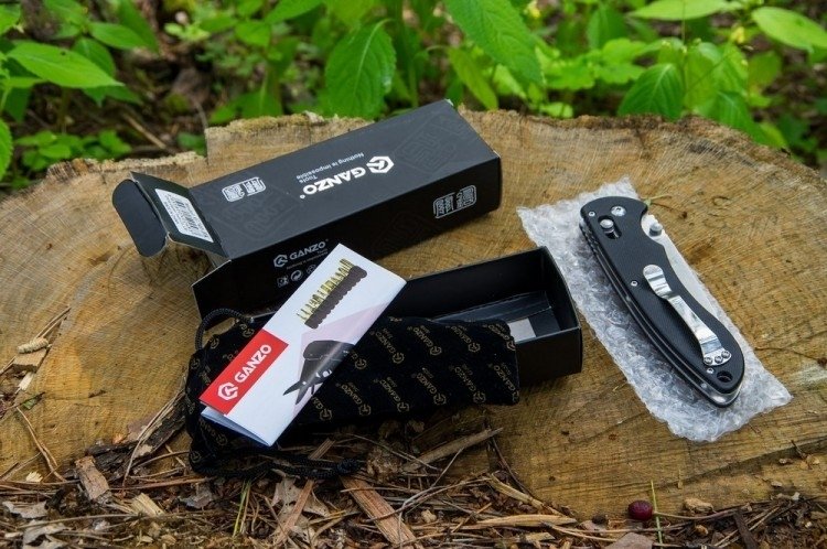 GANZO НОЖ СКЛАДНОЙ G740-BK BLACK