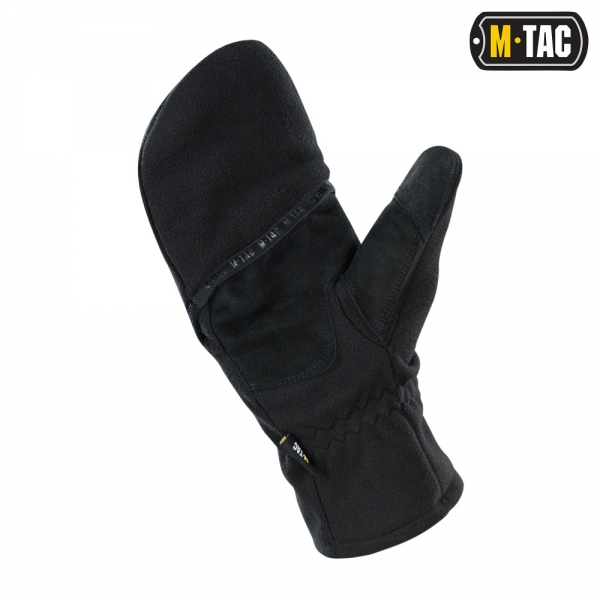 M-TAC ПЕРЧАТКИ БЕСПАЛЫЕ С КЛАПАНОМ WINDBLOCK 295 BLACK